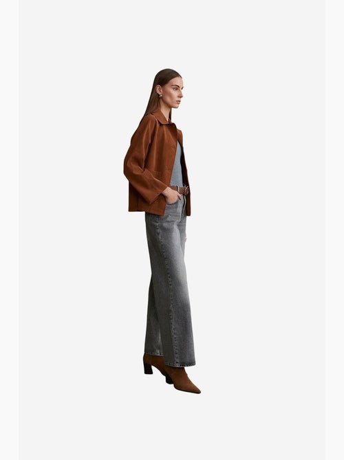 Giacca da donna in suede con bottoni dilvin - Kiabi Giacca da donna in suede con bottoni dilvin - Kiabi