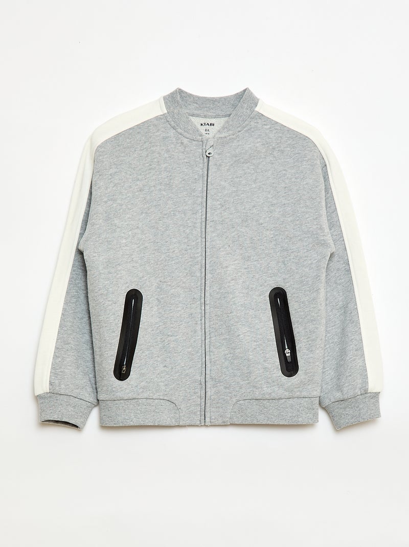 Giacca da jogging bicolore Grigio - Kiabi