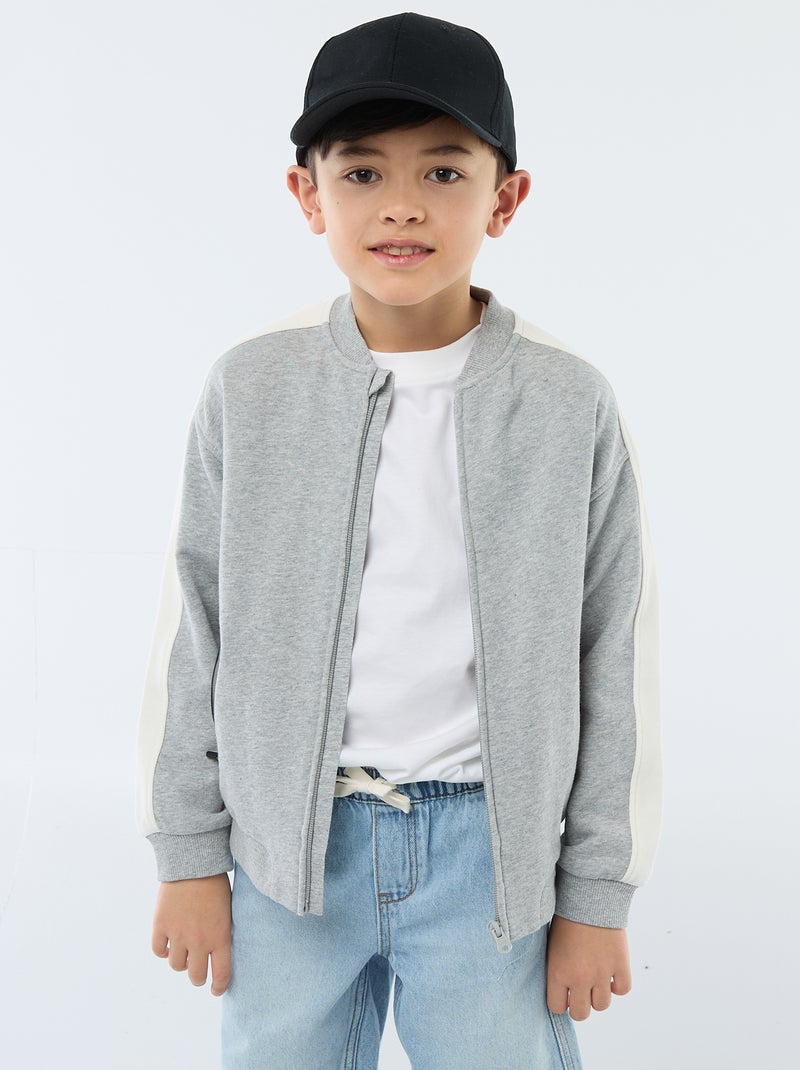 Giacca da jogging bicolore Grigio - Kiabi
