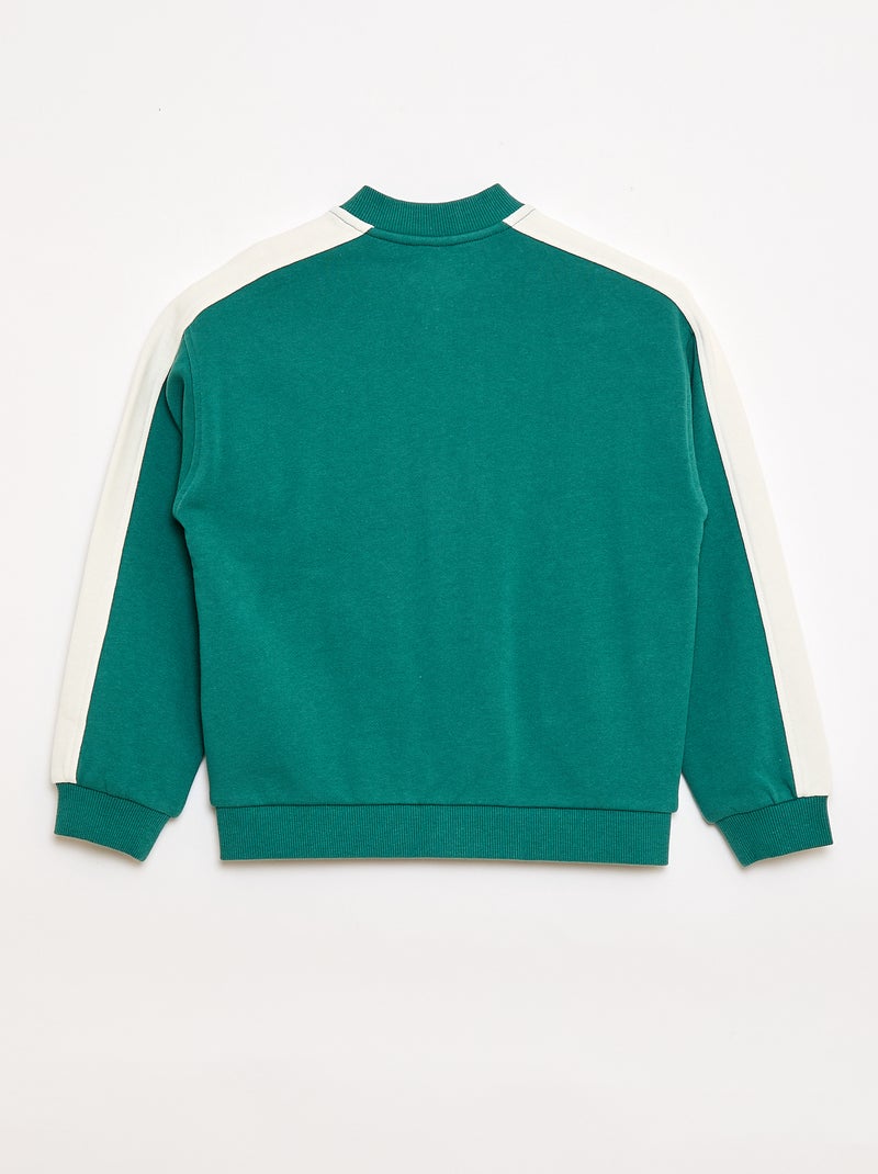 Giacca da jogging bicolore Verde - Kiabi