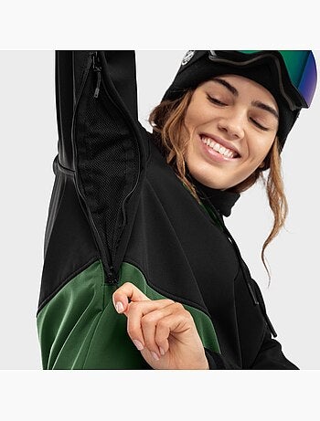 Giacca da snowboard da donna sport invernali donna w1-w evergreen