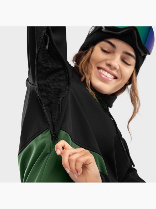 Giacca da snowboard da donna sport invernali donna w1-w evergreen - Kiabi