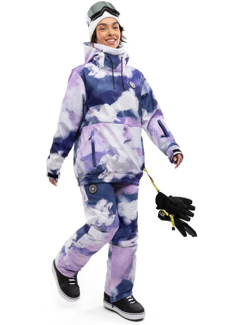 Giacca da snowboard da donna sport invernali donna w1-w kumo Viola - Kiabi