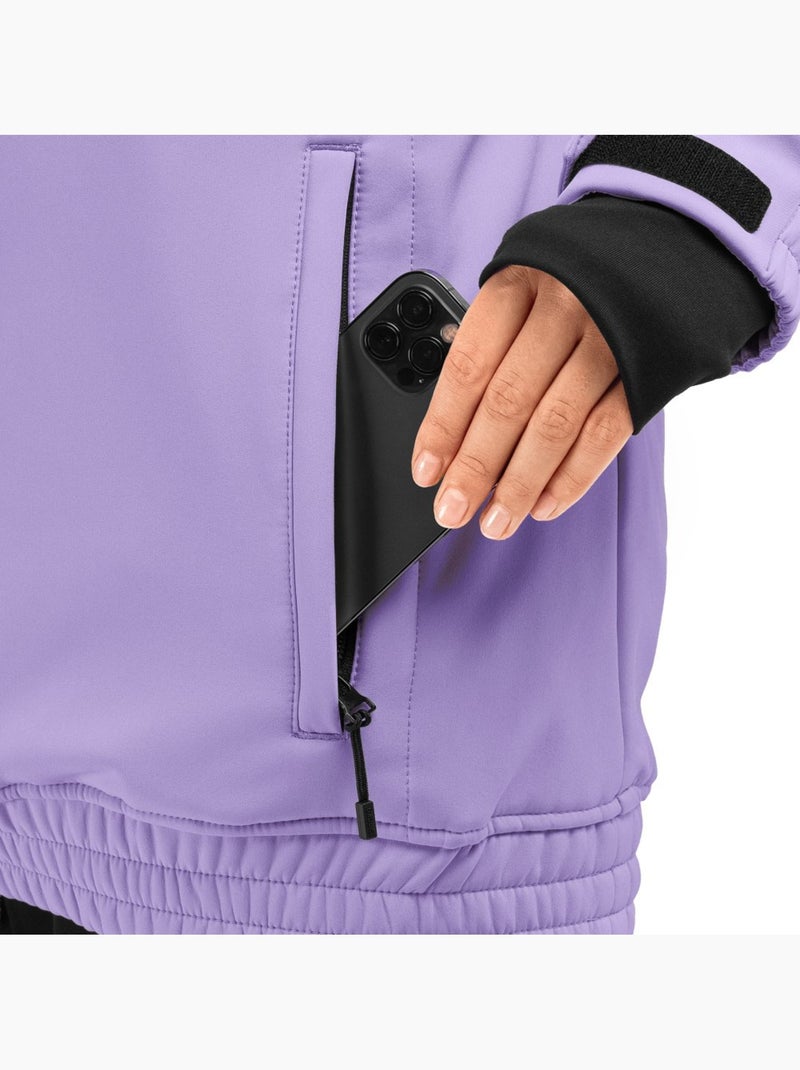 Giacca da snowboard da donna sport invernali donna w1-w snowy Lavanda - Kiabi