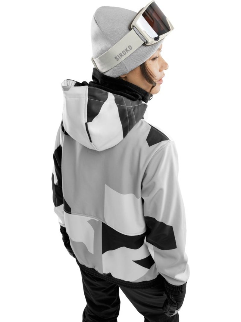 Giacca da snowboard da donna sport invernali donna w1-w tibet Bianco Grigio - Kiabi