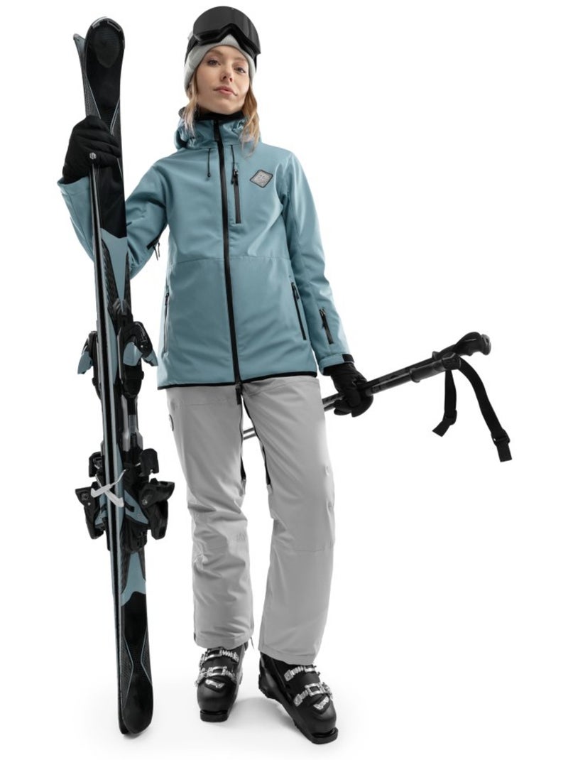 Giacca da snowboard da donna sport invernali donna w2-w beluga Blu pavone - Kiabi