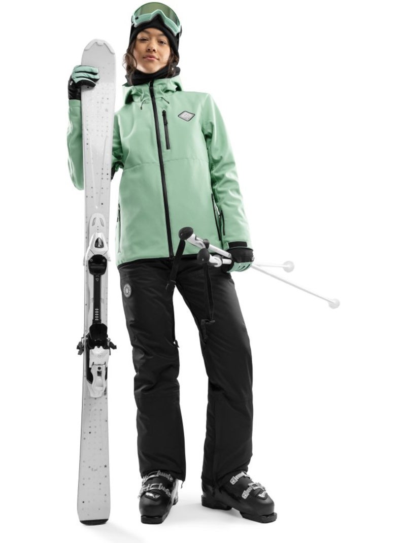 Giacca da snowboard da donna sport invernali donna w2-w emerald Verde - Kiabi