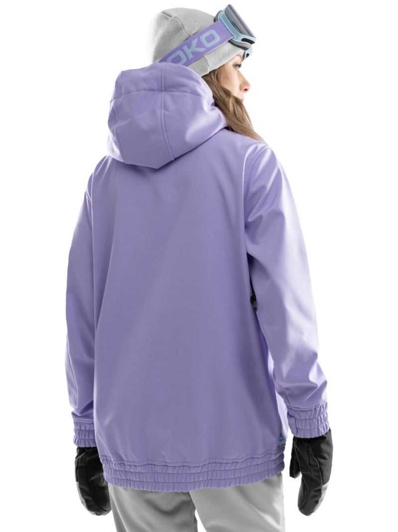 Giacca da snowboard da donna sport invernali donna w3-w halti Viola - Kiabi