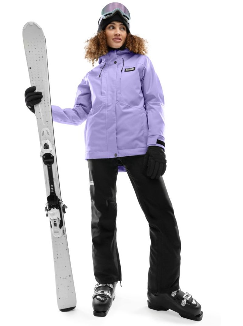 Giacca da snowboard da donna sport invernali donna w4-w nevis Viola - Kiabi