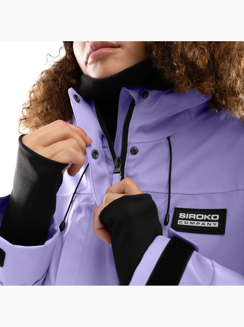 Giacca da snowboard da donna sport invernali donna w4-w nevis Viola - Kiabi