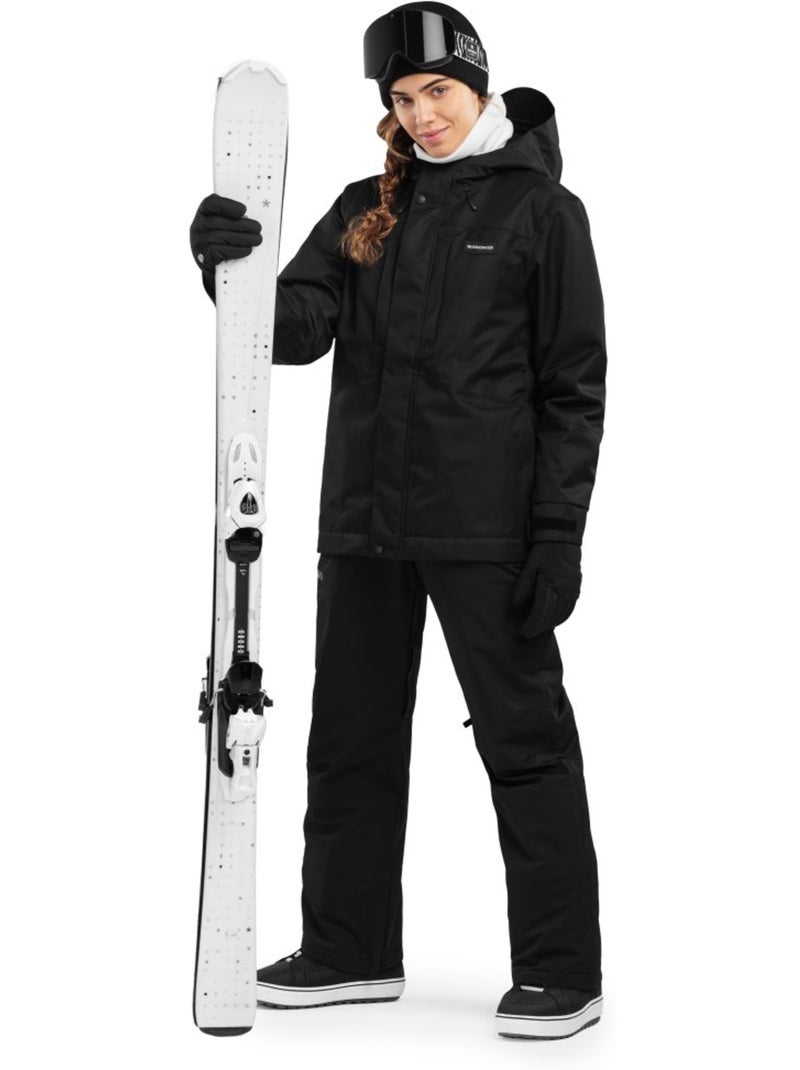 Giacca da snowboard da donna sport invernali donna w4-w vostock Nero - Kiabi