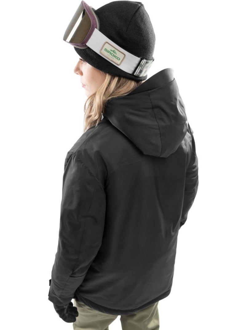 Giacca da snowboard da donna sport invernali donna w6-w bruson Nero - Kiabi