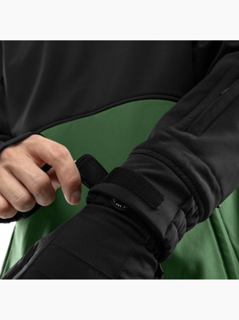 Giacca da snowboard da uomo sport invernali uomo w1 evergreen Nero - Kiabi