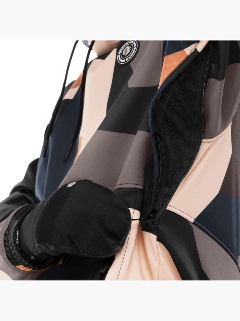 Giacca da snowboard da uomo sport invernali uomo w1 sandboard Nero - Kiabi