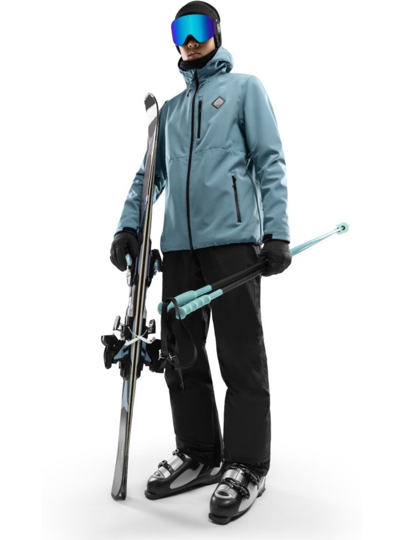 Giacca da snowboard da uomo sport invernali uomo w2 beluga Blu pavone - Kiabi