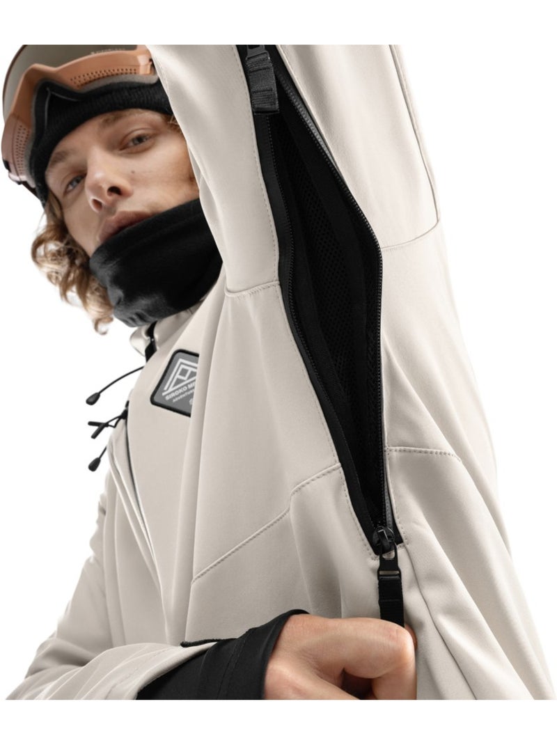 Giacca da snowboard da uomo sport invernali uomo w2 cerro Beige - Kiabi
