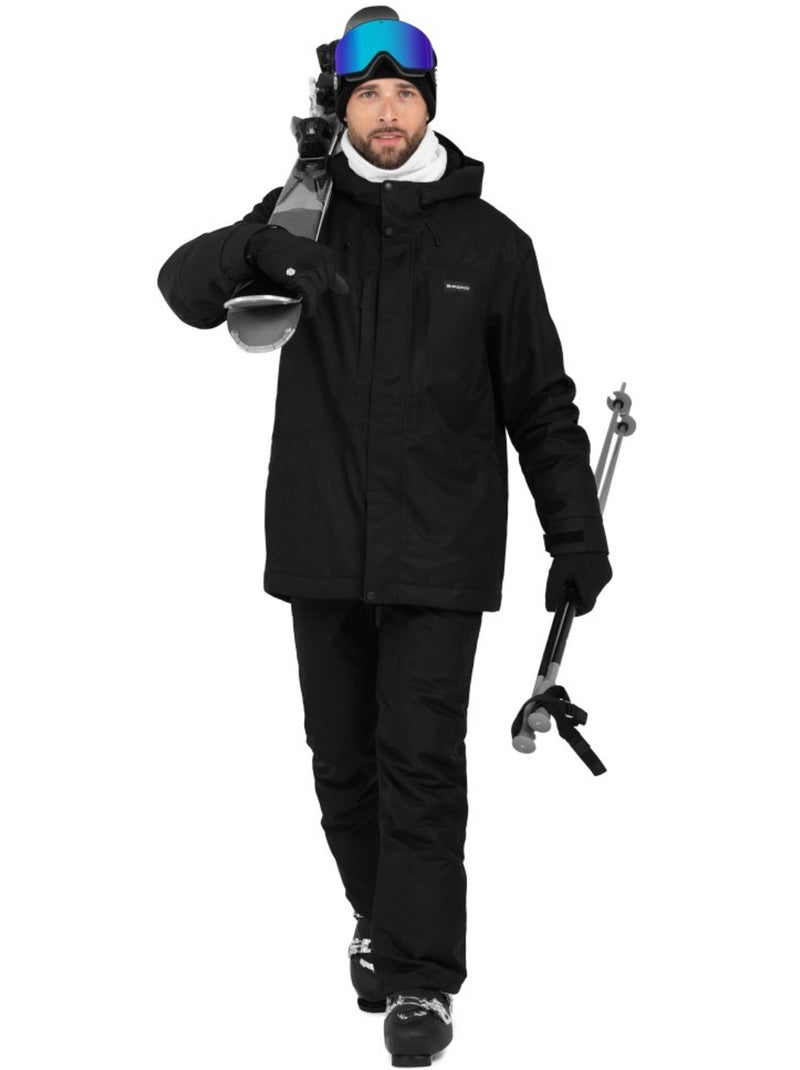 Giacca da snowboard da uomo sport invernali uomo w4 vostock Nero - Kiabi