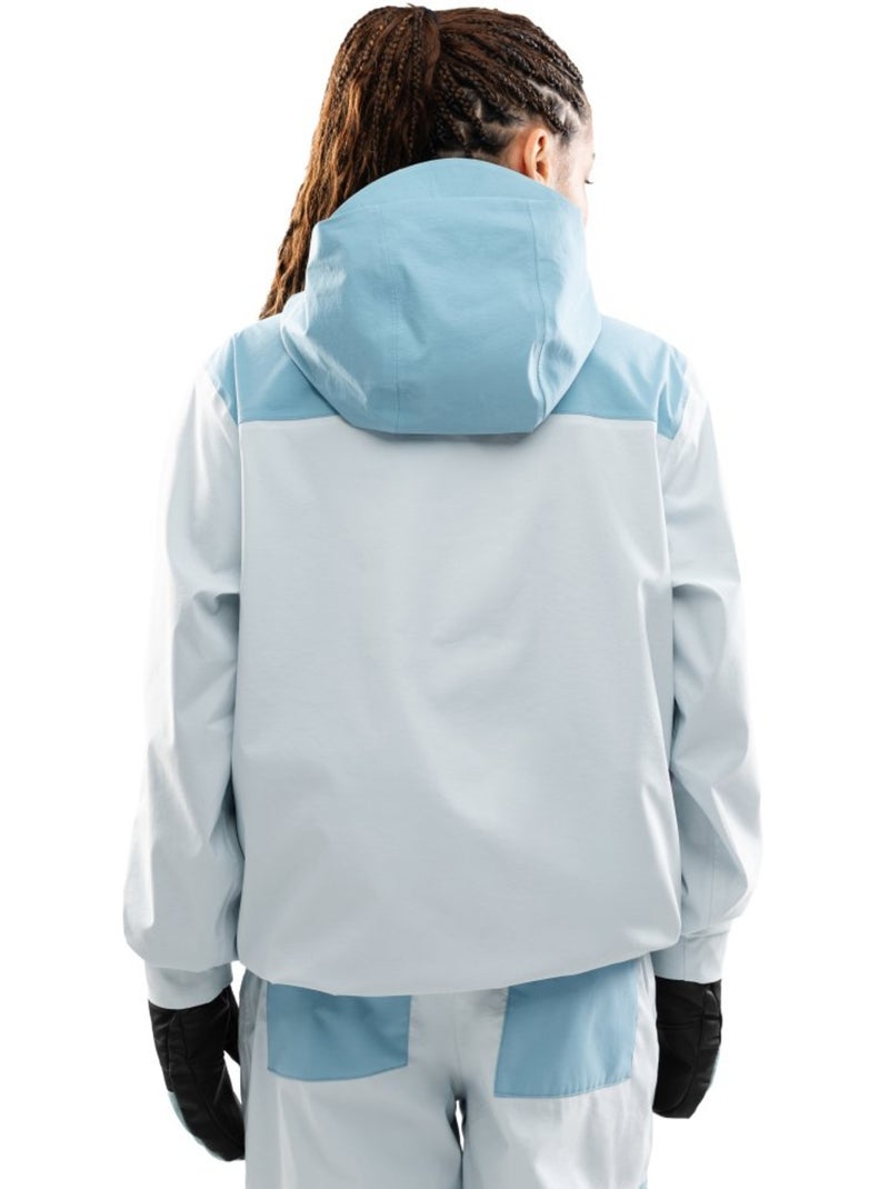 Giacca da snowboard oversize da donna donna w8-w yuki light Blu - Kiabi