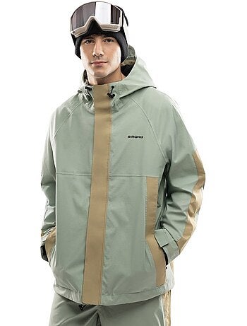 Giacca da snowboard oversize da uomo uomo w8 yuki olive