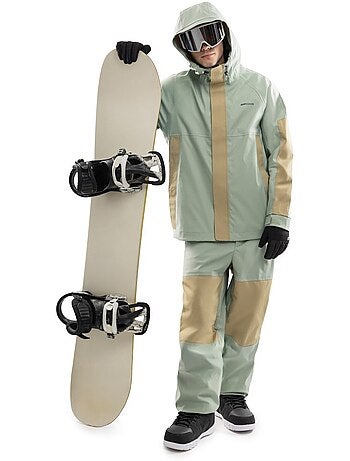 Giacca da snowboard oversize da uomo uomo w8 yuki olive