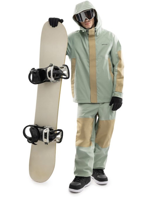 Giacca da snowboard oversize da uomo uomo w8 yuki olive - Kiabi
