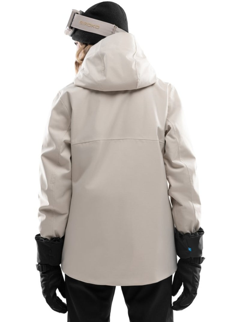 Giacca da snowboard premium da donna sport invernali donna srx saslong Beige - Kiabi