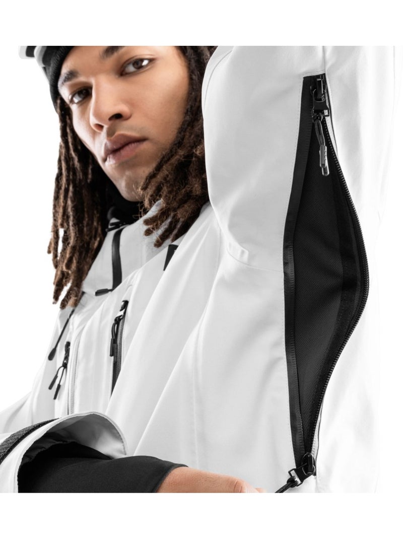 Giacca da snowboard recco® da uomo sport invernali uomo w5 megeve Bianco - Kiabi