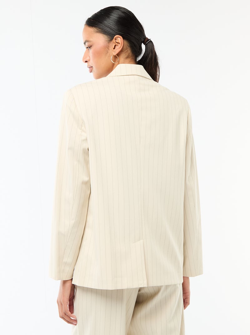 Giacca da tailleur con apertura a doppio petto Beige - Kiabi