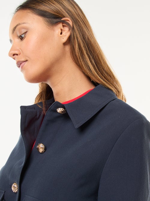 Giacca da tailleur corta con bottoni dorati - Kiabi