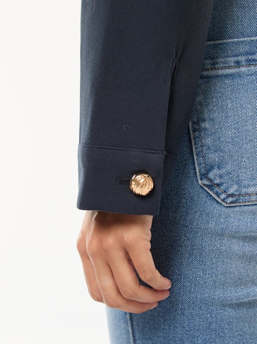 Giacca da tailleur corta con bottoni dorati - Kiabi