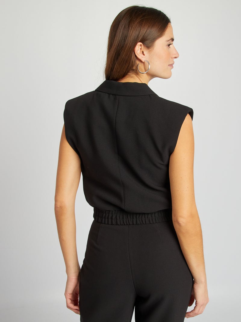 Giacca da tailleur crop nero - Kiabi