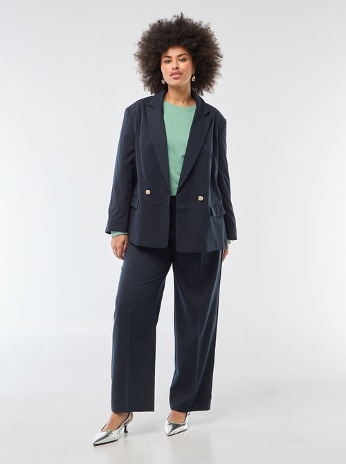 Giacca da tailleur lunga doppiopetto - Kiabi Giacca da tailleur lunga doppiopetto - Kiabi