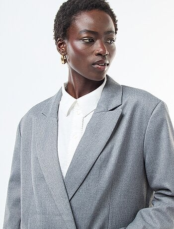 Giacca da tailleur oversize in flanella