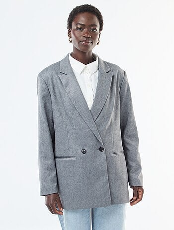 Giacca da tailleur oversize in flanella