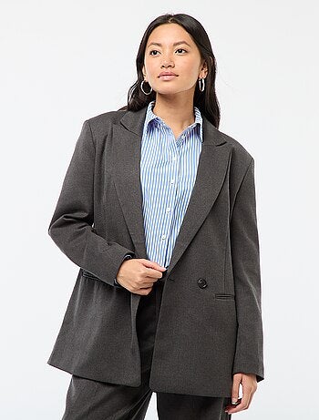Giacca da tailleur oversize in flanella