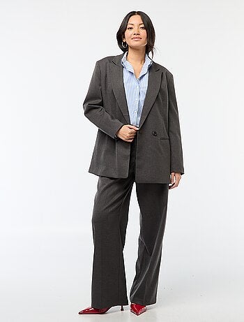 Giacca da tailleur oversize in flanella