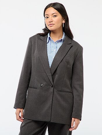 Giacca da tailleur oversize in flanella