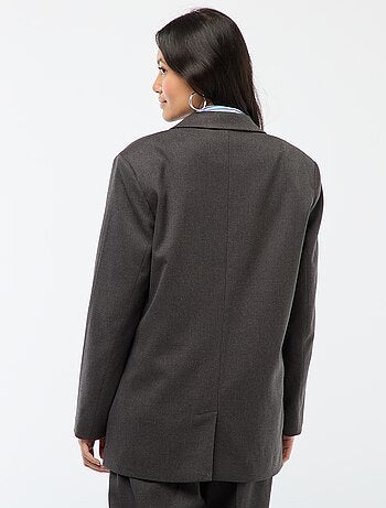 Giacca da tailleur oversize in flanella