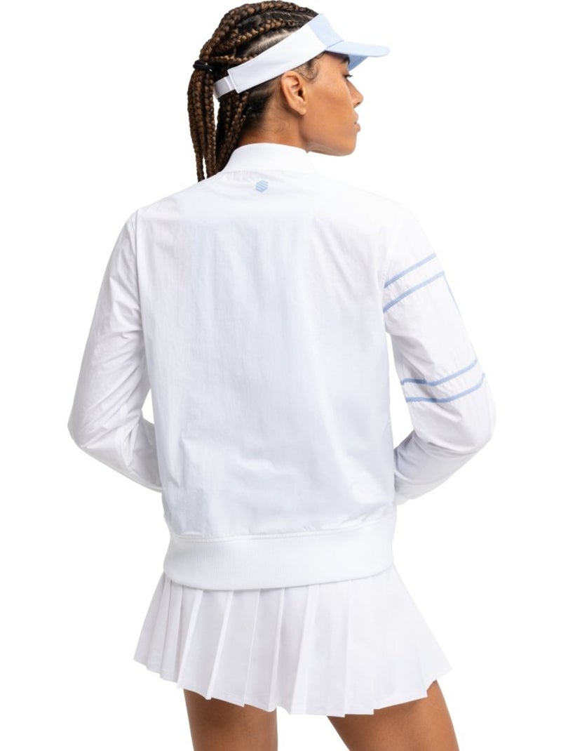 Giacca da tennis da donna tennis donna backhand Bianco - Kiabi