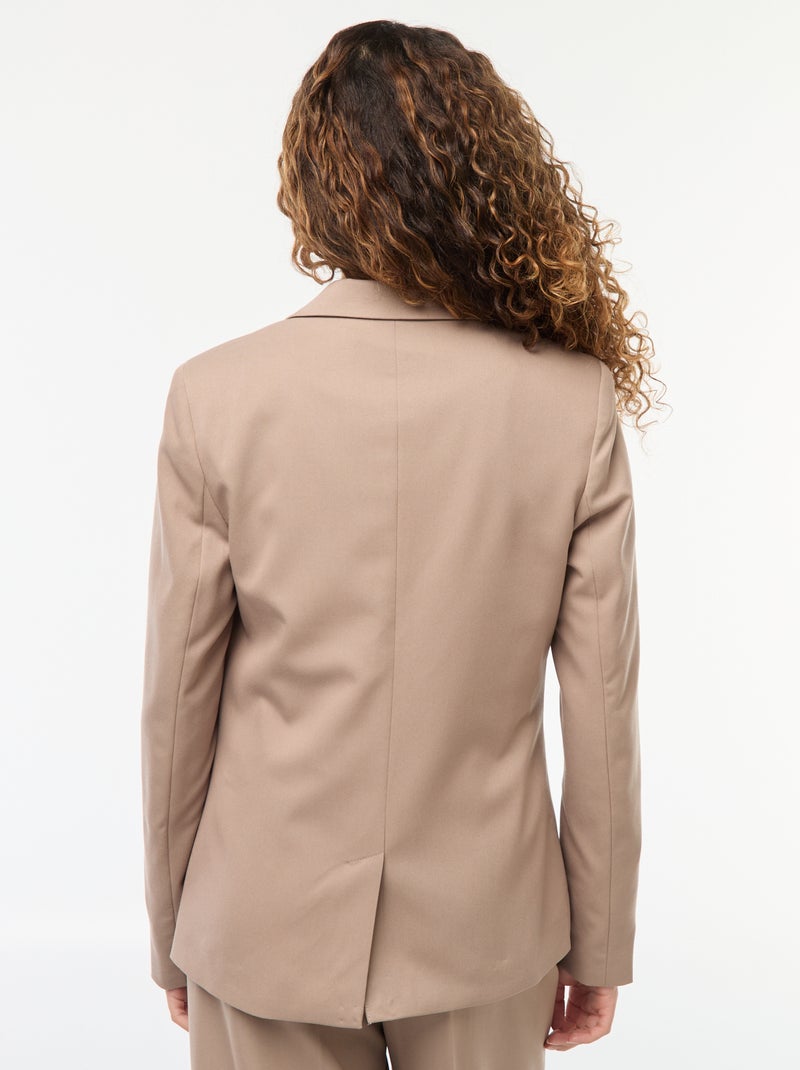 Giacca de tailleur à maniche lunghe Beige - Kiabi
