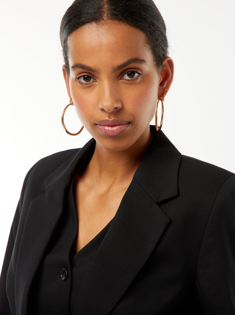 Giacca de tailleur à maniche lunghe nero - Kiabi