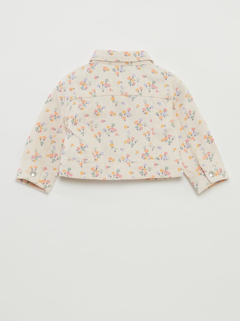 Giacca denim con apertura con bottoni a pressione ROSA - Kiabi