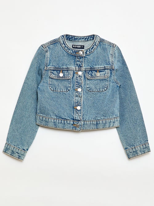 Giacca di jeans con scollo rotondo - Kiabi Giacca di jeans con scollo rotondo - Kiabi
