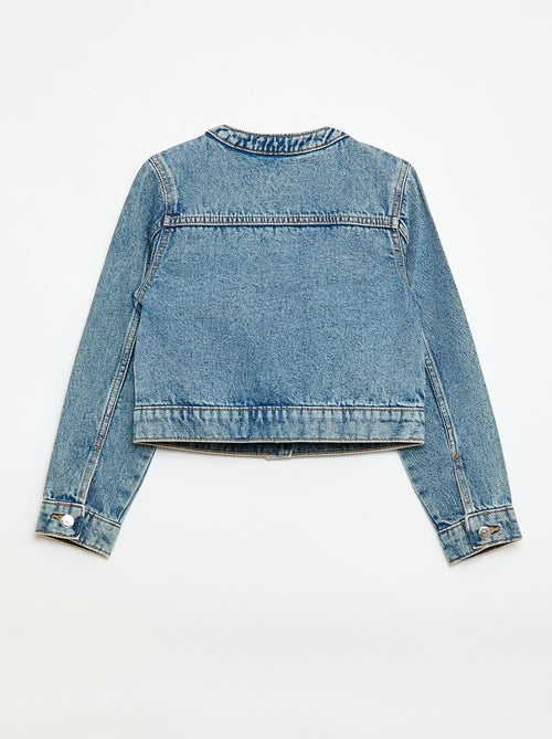 Giacca di jeans con scollo rotondo - Kiabi Giacca di jeans con scollo rotondo - Kiabi