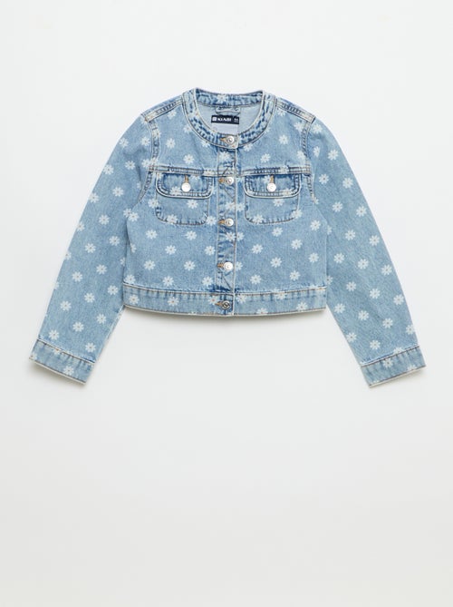 Giacca di jeans con scollo rotondo - Kiabi Giacca di jeans con scollo rotondo - Kiabi