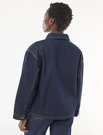 Giacca di jeans con tasche applicate