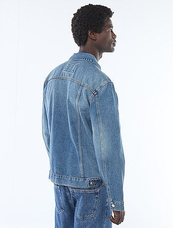 Giacca di jeans con tasche sul petto