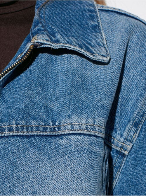 Giacca di jeans da donna con cintura dilvin - Kiabi