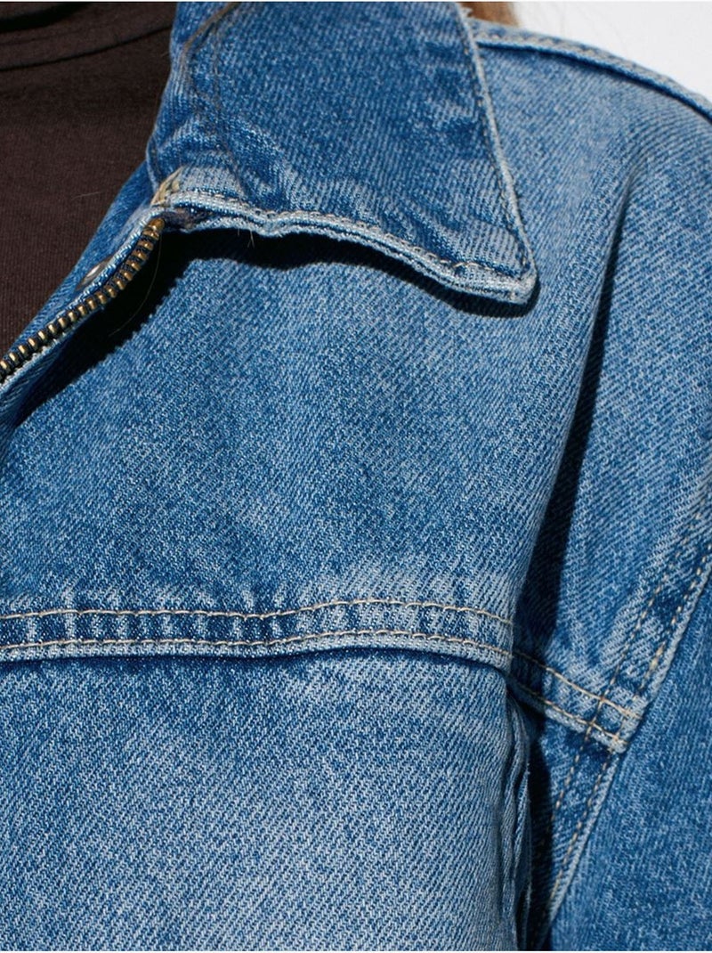 Giacca di jeans da donna con cintura dilvin Blu zaffiro - Kiabi