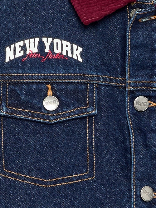 Giacca di jeans 'Marvel' 'Spiderman' con colletto a contrasto - Kiabi